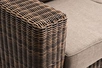 "Боналли" диван из искусственного ротанга трехместный, цвет коричневый