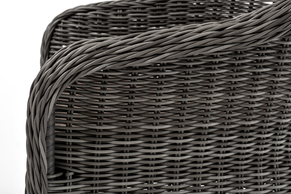 "Эспреззо–80 R" обеденная группа плетеная, цвет графит