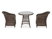 "Эспреззо–80 R" обеденная группа плетеная, цвет коричневый