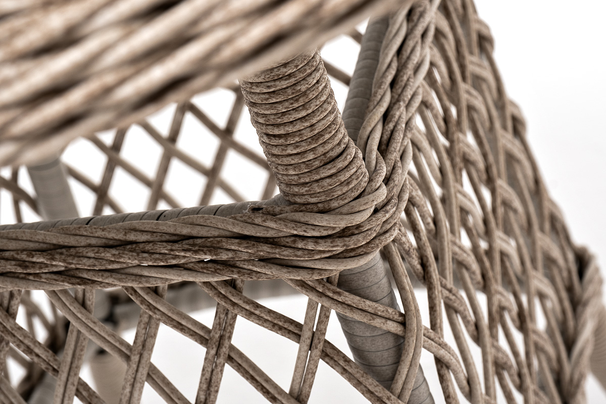 "Эспреззо" плетеный круглый стол, диаметр 80 см, цвет бежевый