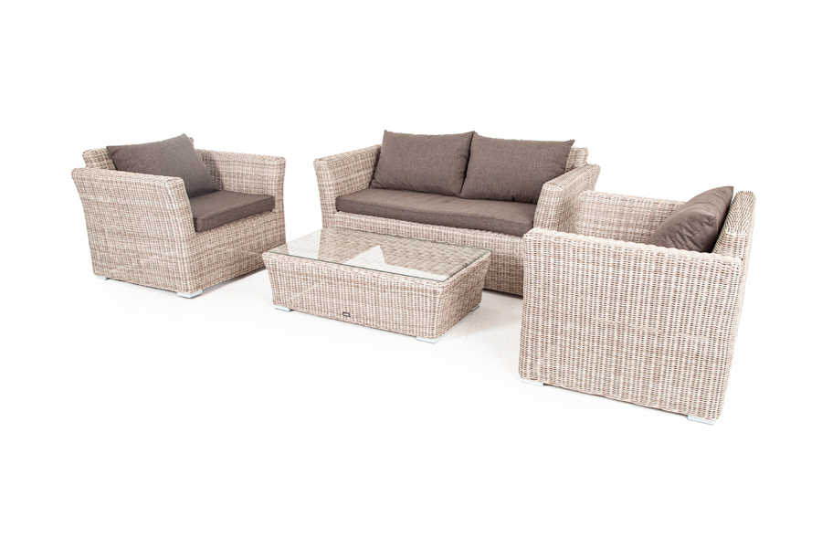 "Каприоли" лаунж-зона из искусственного ротанга, цвет бежевый