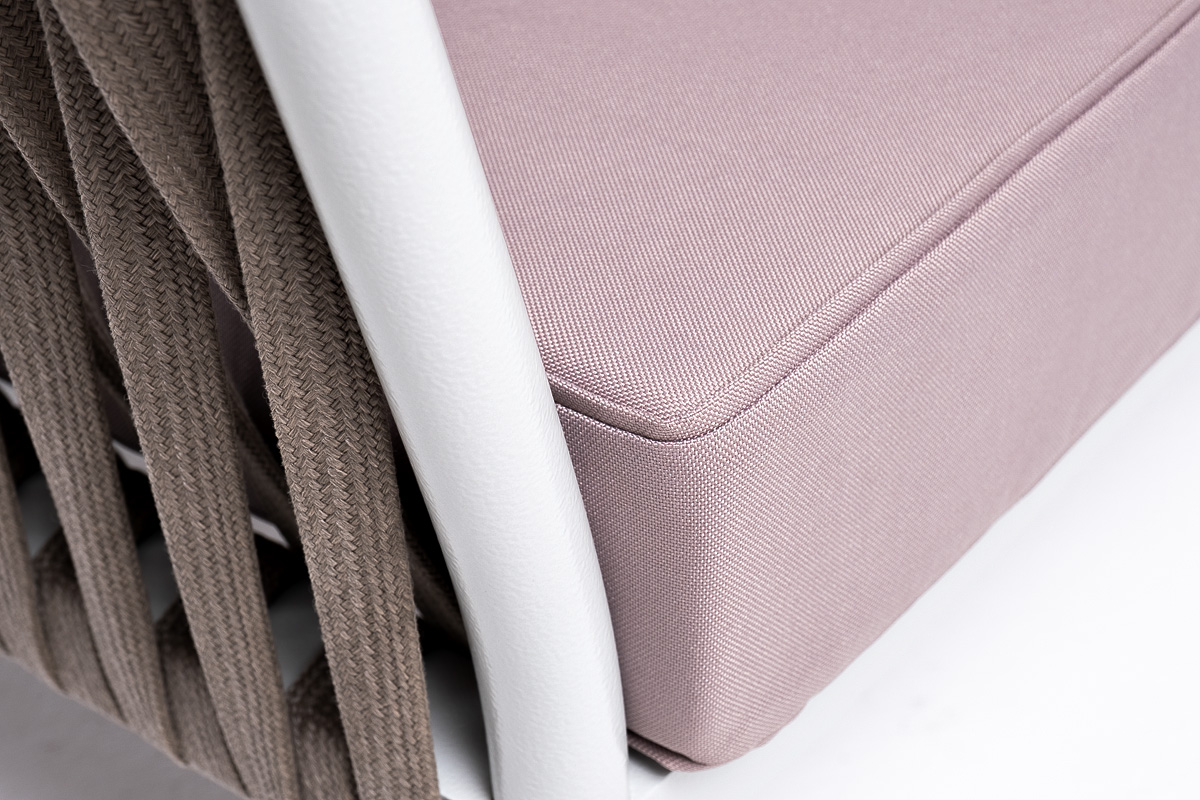 "Калабрия" модульная лаунж-зона из роупа (веревки), каркас из алюминия