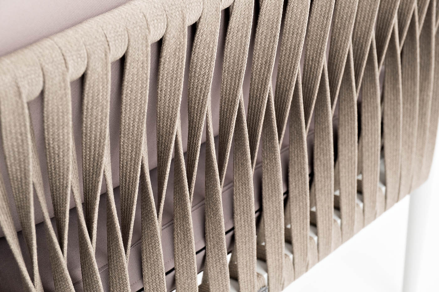 "Калабрия" модульная лаунж-зона из роупа (веревки), каркас из алюминия