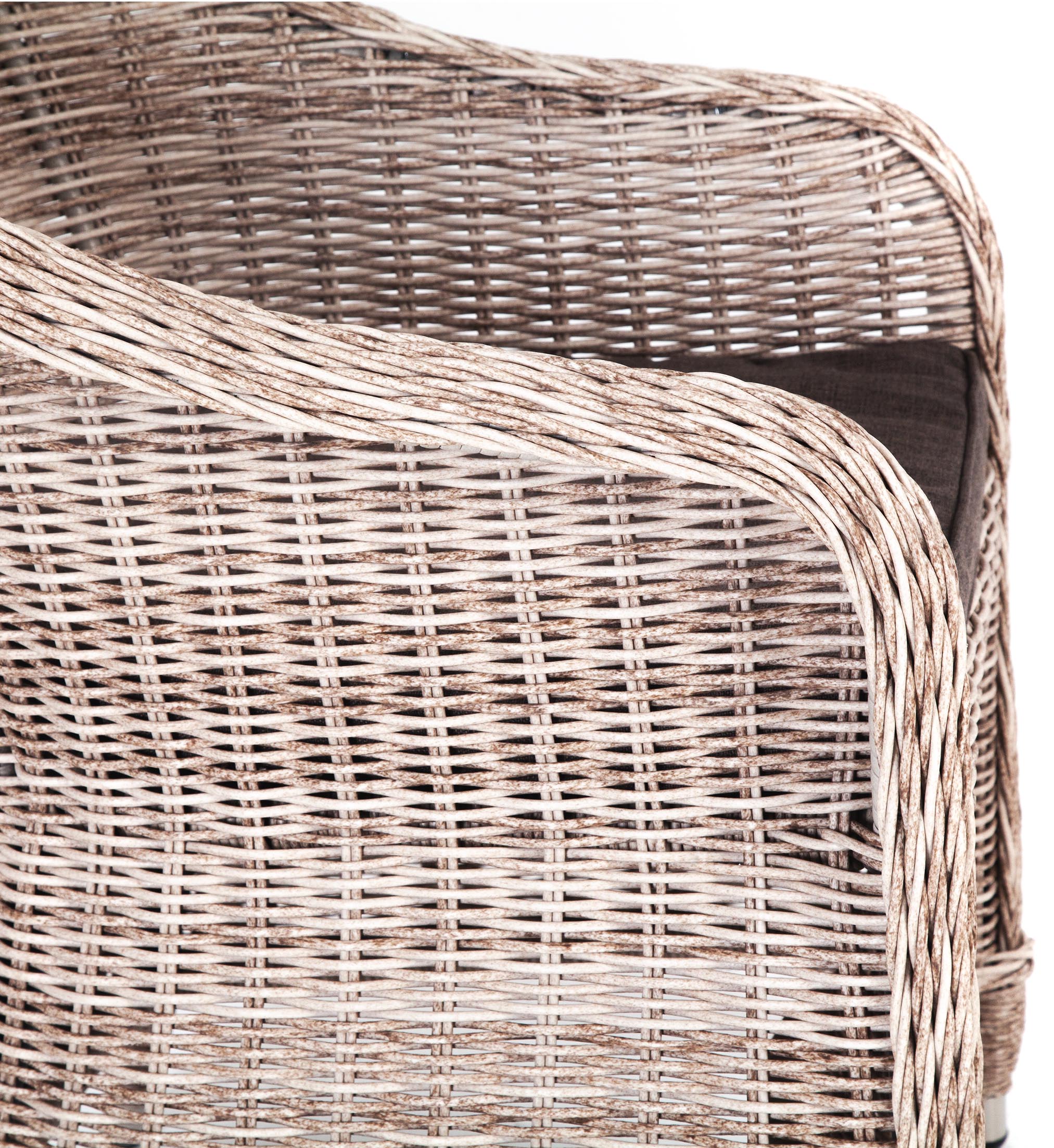 "Равенс" плетеное кресло из искусственного ротанга, цвет бежевый