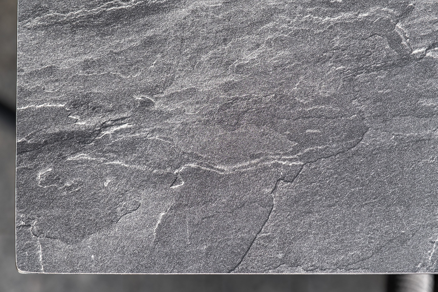 "Венецио" обеденная группа на 6 персон со стульями "Миленто", каркас темно-серый, роуп темно-серый