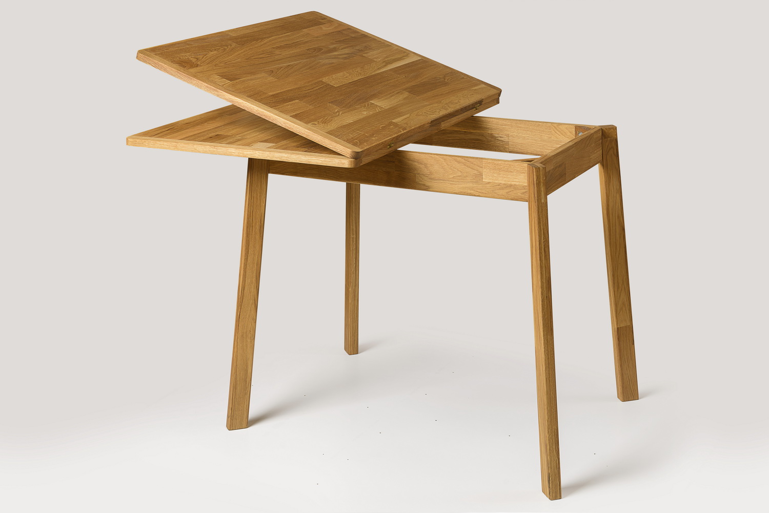 Стол обеденный массив дуба (раскладной) "Мини 2" 900/1300