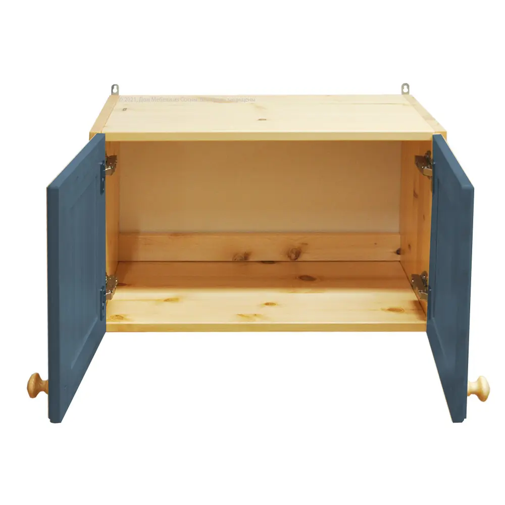 Шкаф без полок настенный 2 дверки над вытяжкой Весури арт. 460 морин