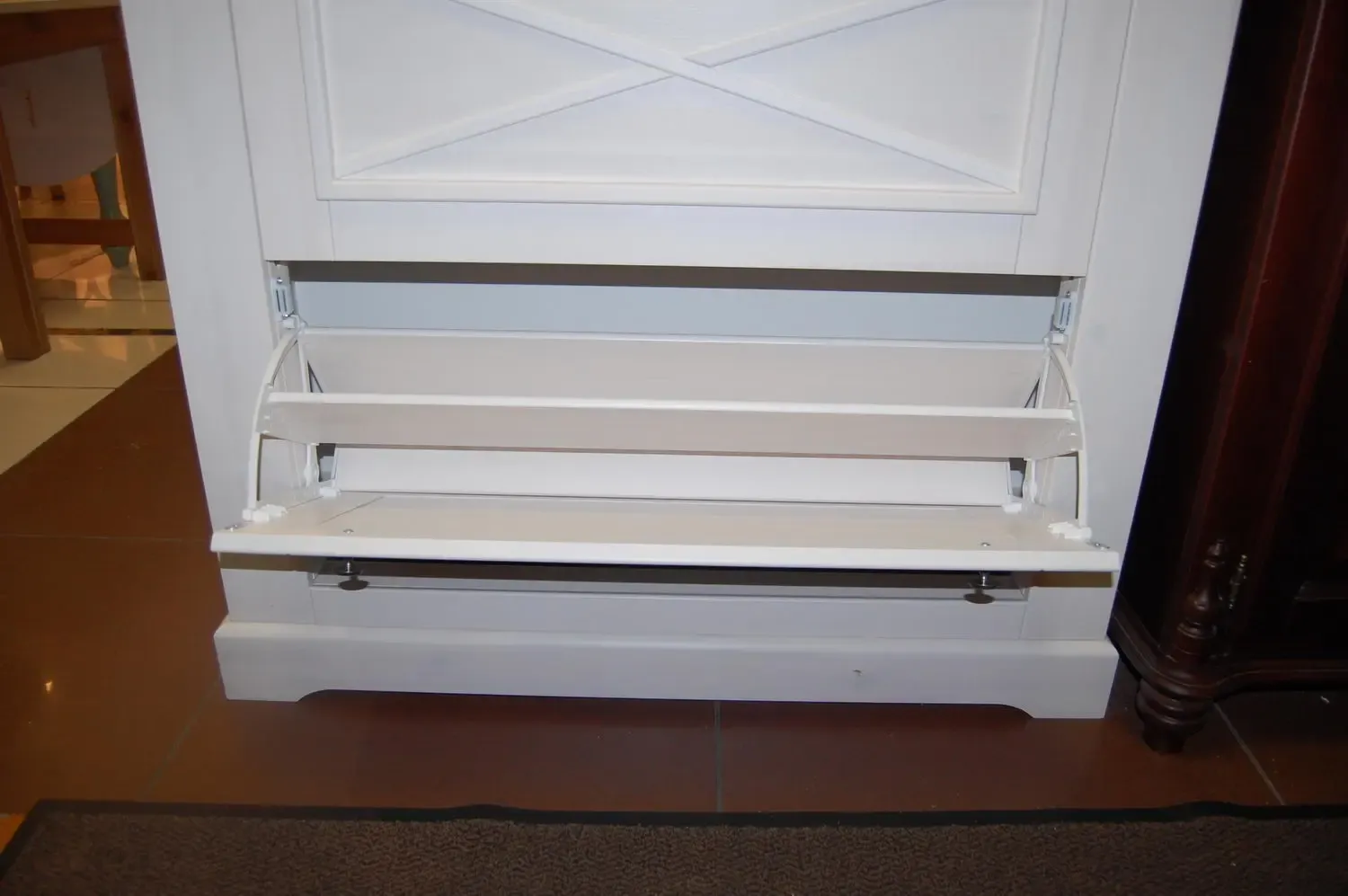 Тумба белая Форест для обуви (выставочный образец)