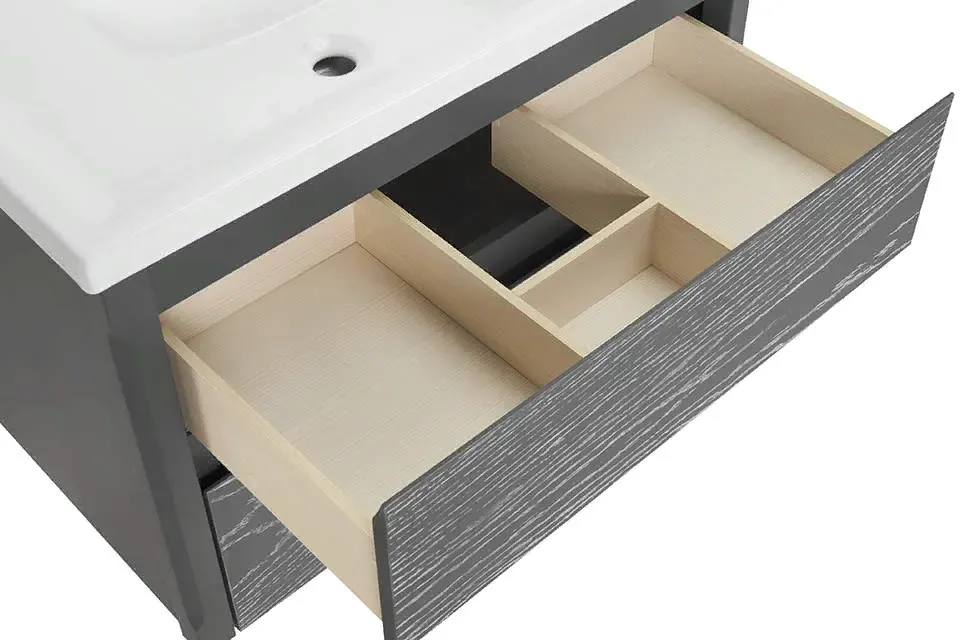 Тумба Лорена 80 Grigio подвесная